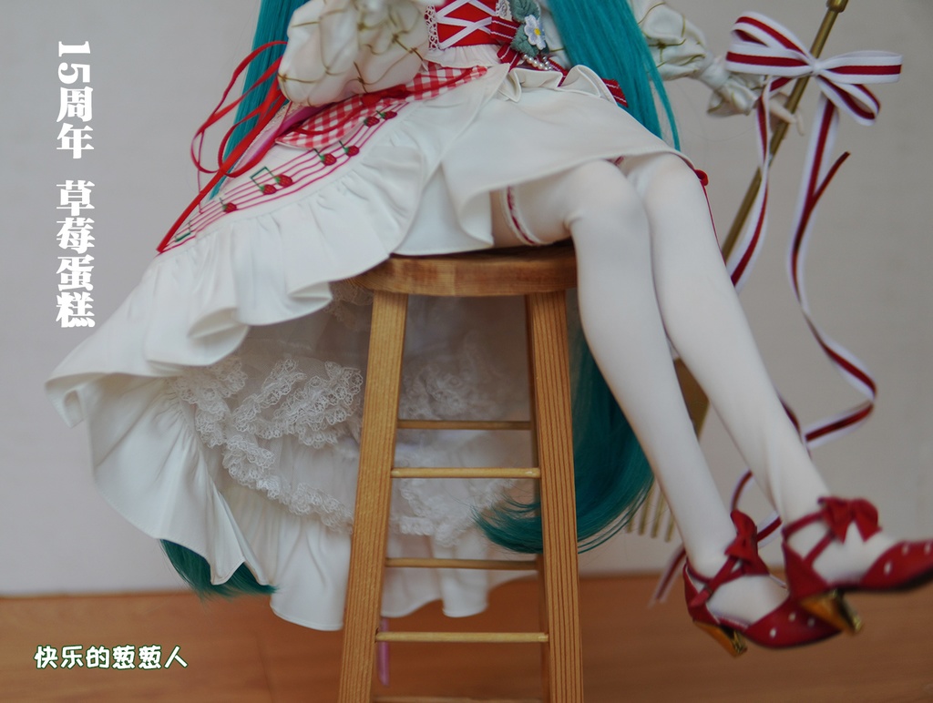 售罄【初音ミク】15周年ストロベリードレスDDドレス DD・DDS 55/60cmドール衣装