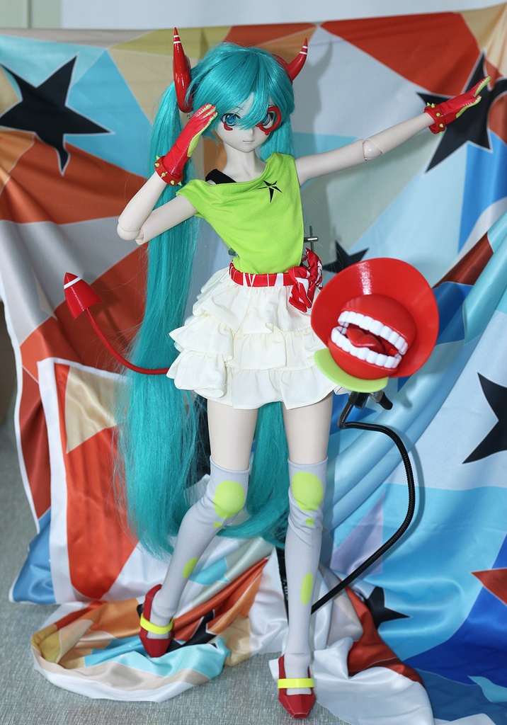 限定販売 DE:MONSTAR(satisfaction)Project DIVA 3分DD cos娃衣