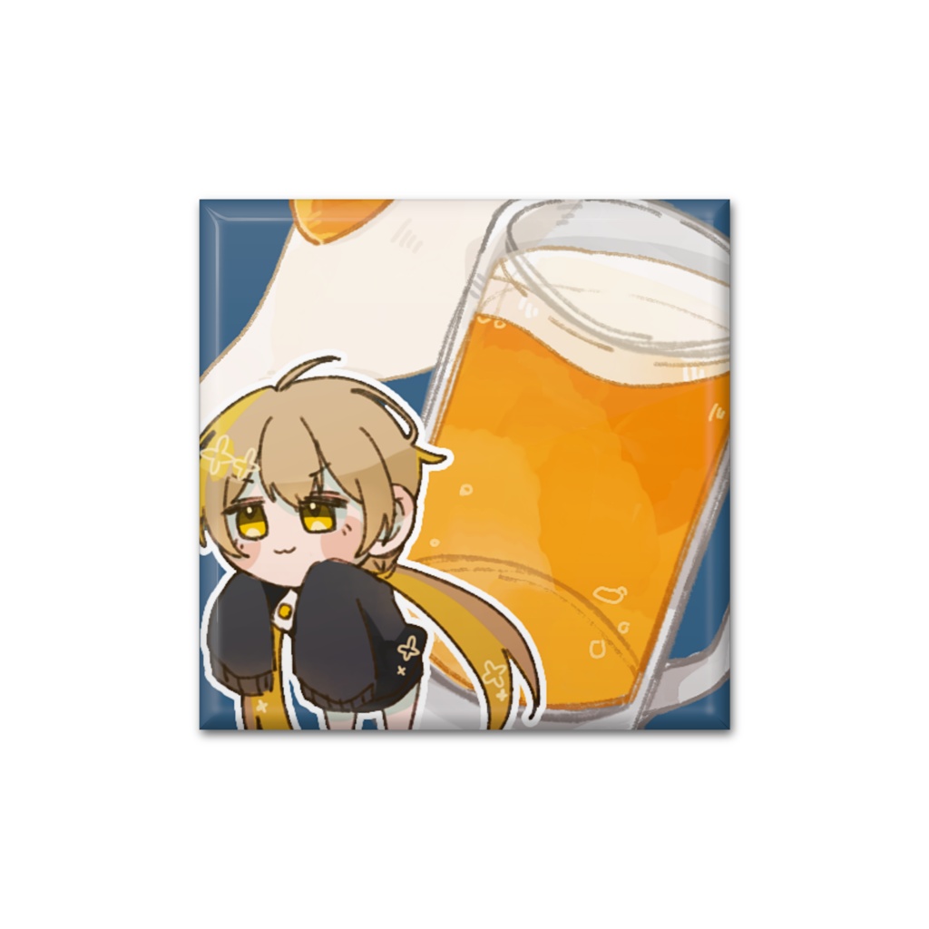 【1周年記念】酒咋たむ 缶ピンバッジ