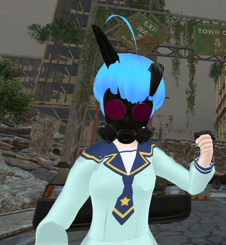 【3Dモデル】うさみみガスマスク