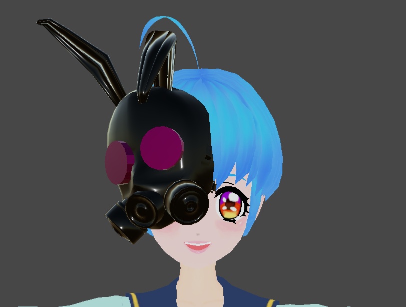 【3Dモデル】うさみみガスマスク