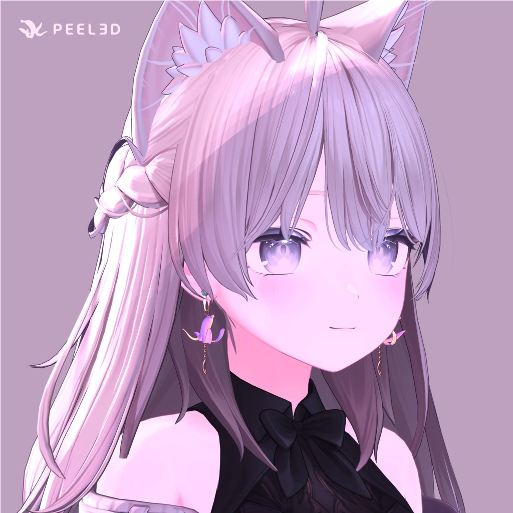 【VRChat想定】Banana Lamp Earring / バナナ・ランプ・イヤリング