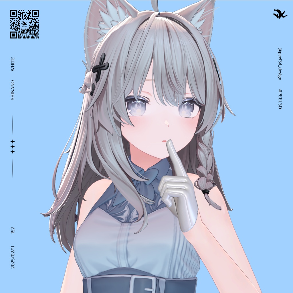 【VRChat想定】Leather Half Glove / 牛革ハーフグローブ