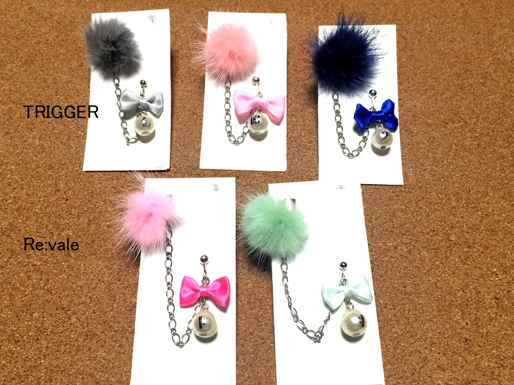 イメージカラー イヤリング+カフ