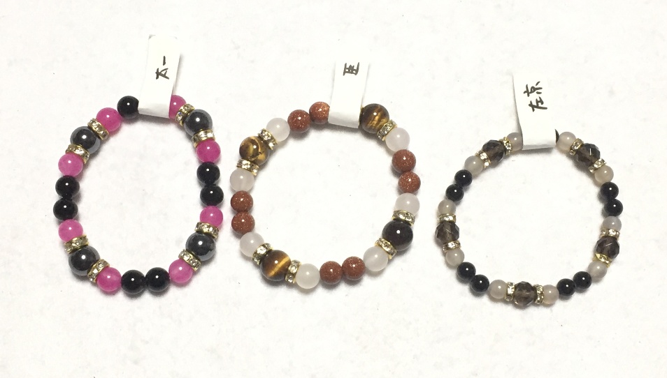 春・夏・秋 天然石ブレスレット