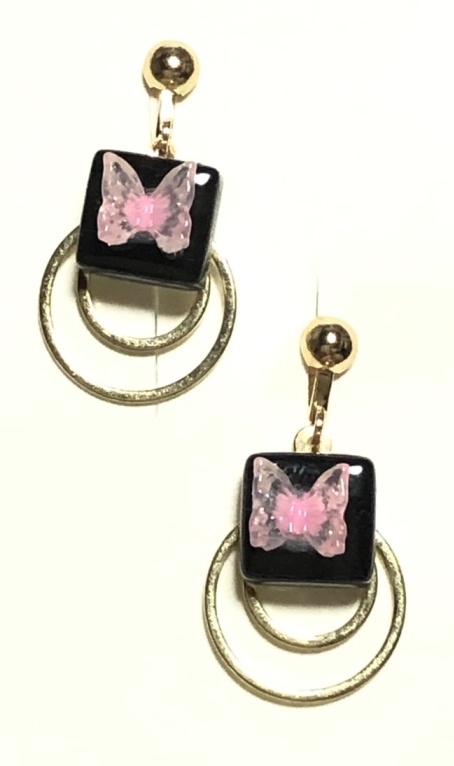 鬼滅 ガラスタイルイヤリング/柱以外