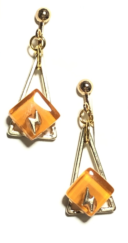 鬼滅 ガラスタイルイヤリング/柱以外