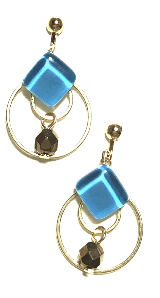 鬼滅 ガラスタイルイヤリング/柱以外