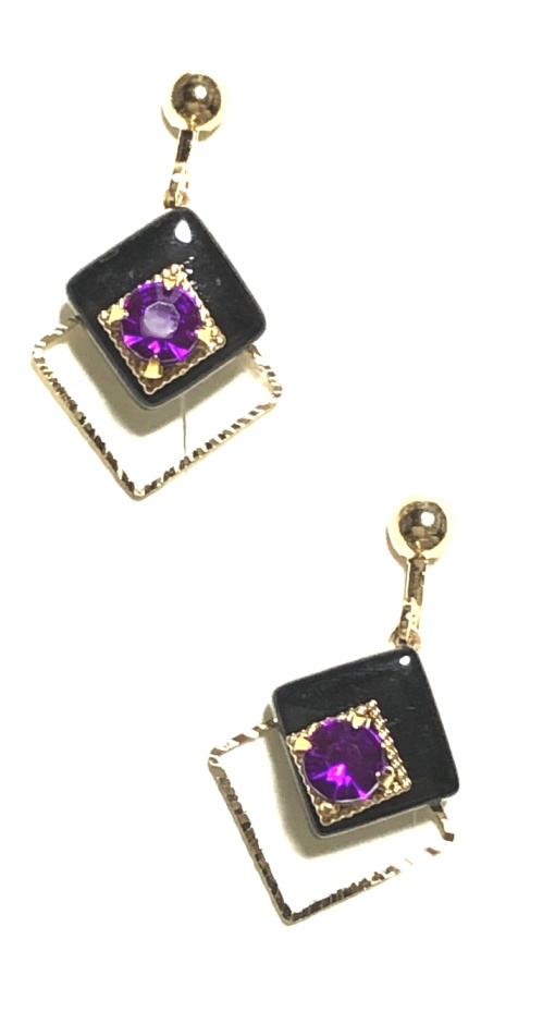 鬼滅 ガラスタイルイヤリング/柱以外