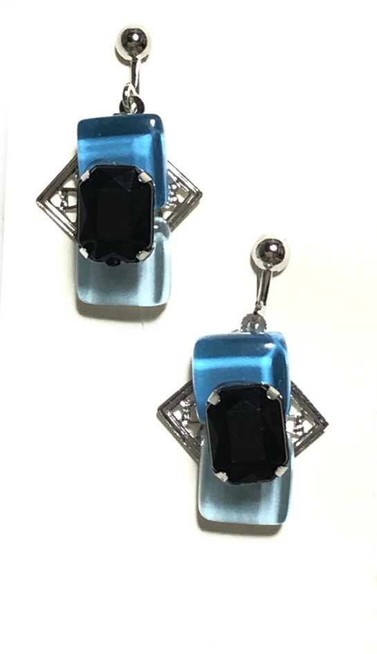 鬼滅 ガラスタイルイヤリング/柱