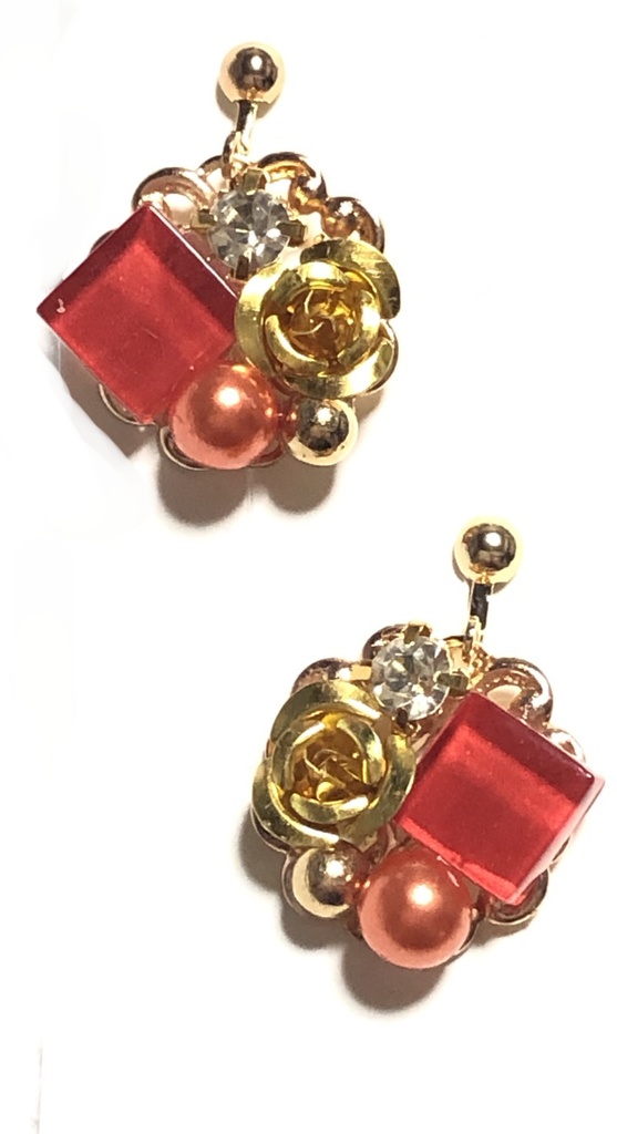 鬼滅 ガラスタイルイヤリング/柱