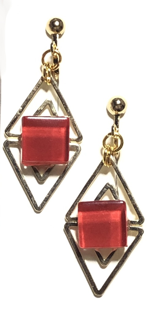 呪術廻戦 ガラスタイルイヤリング/東京・宿儺