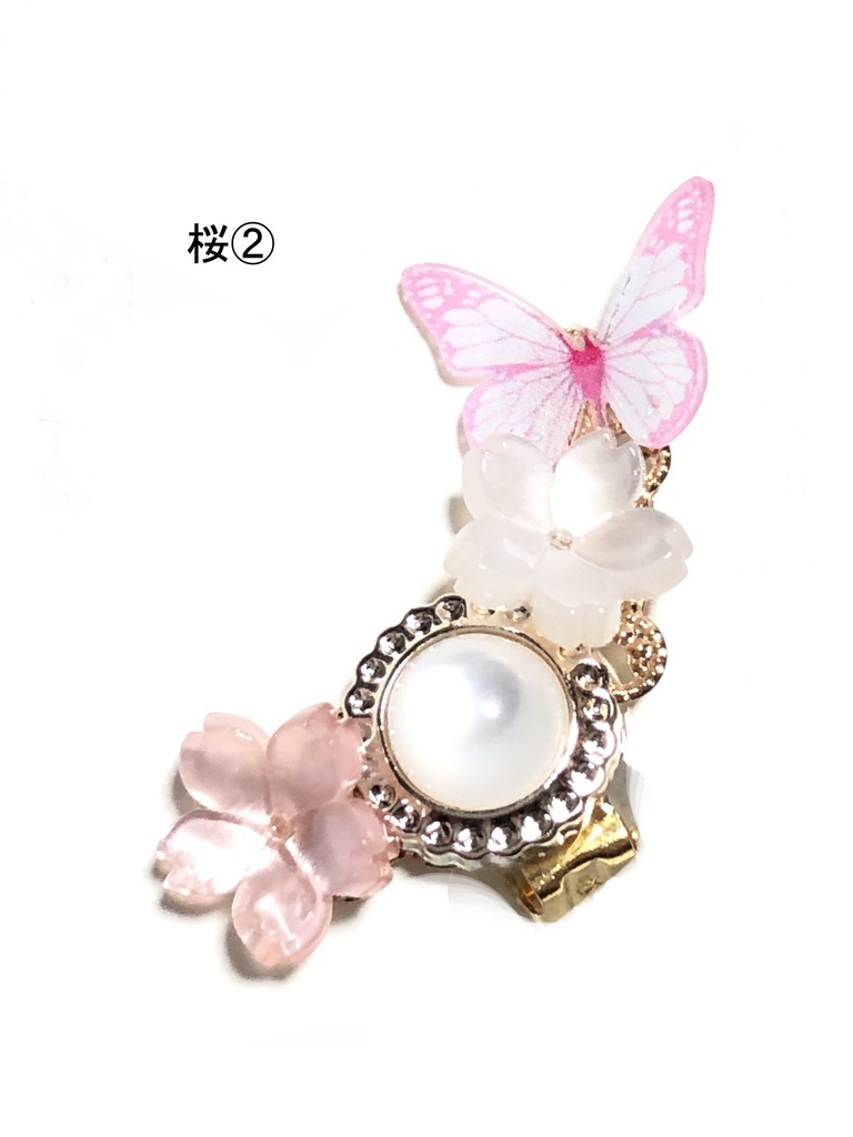 オリジナル クリップイヤリング(蝶)