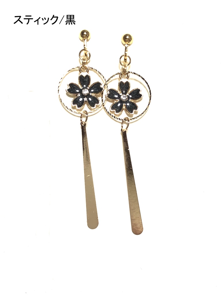 オリジナル 桜のイヤリング