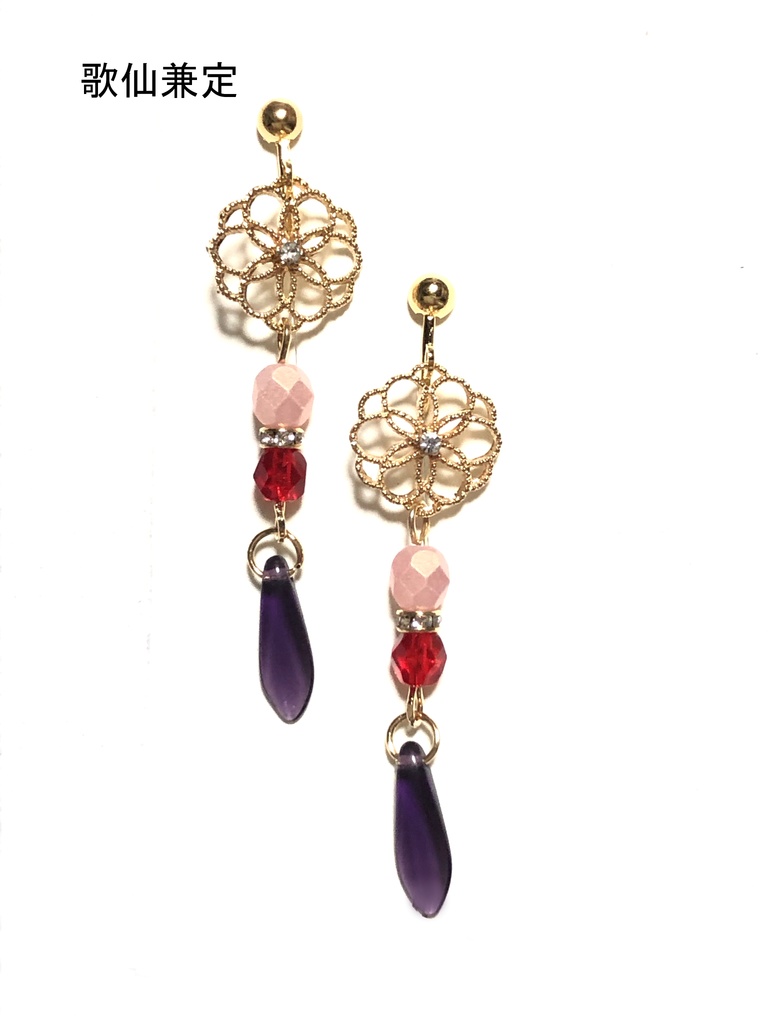 刀剣イヤリング(初期刀+長義)