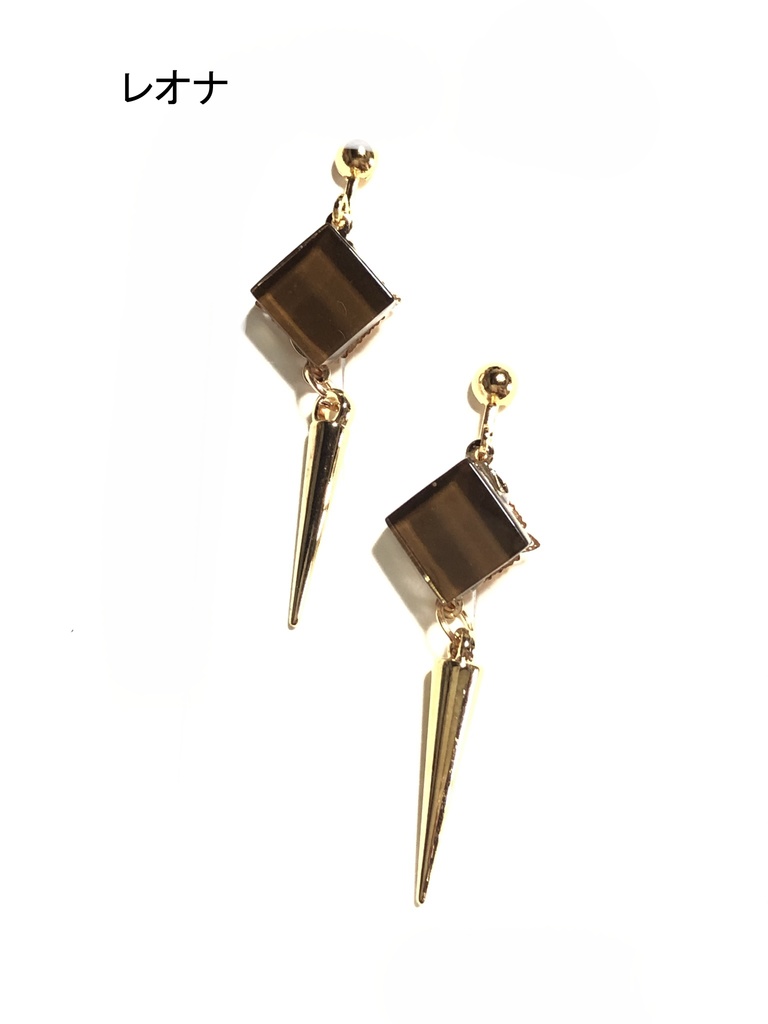 ガラスタイルイヤリング(サバナクロー)