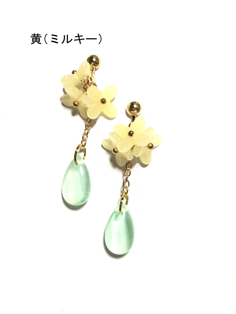4弁の花 イヤリング(2024.3)