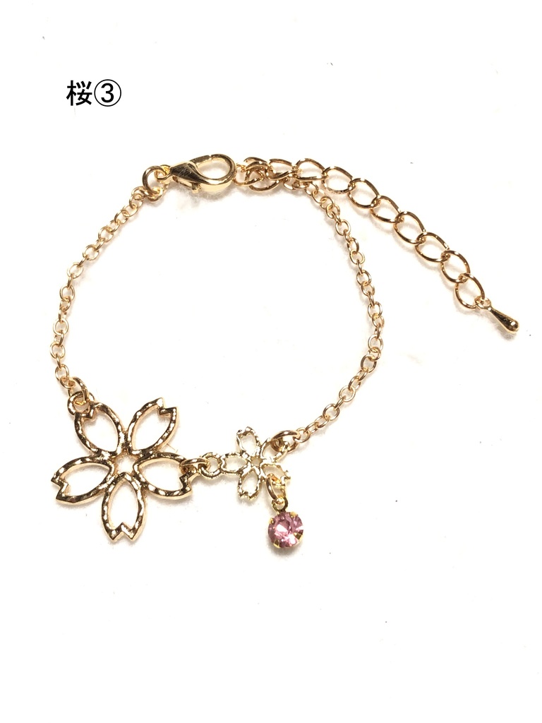 桜といちごのブレスレット(2024.3)