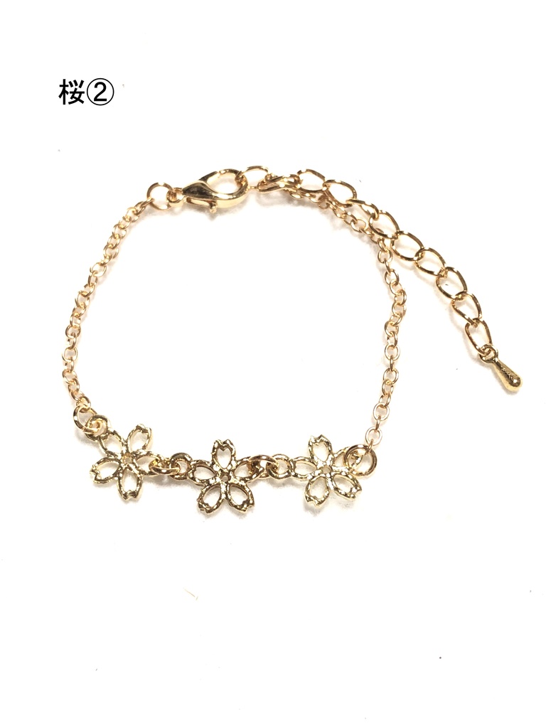 桜といちごのブレスレット(2024.3)