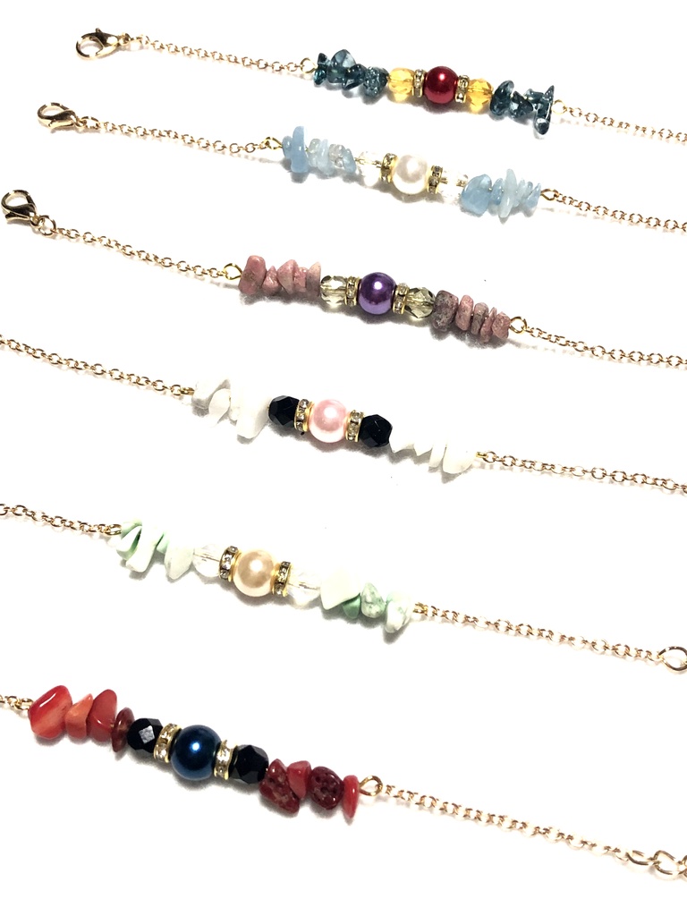 金カム さざれブレスレット①