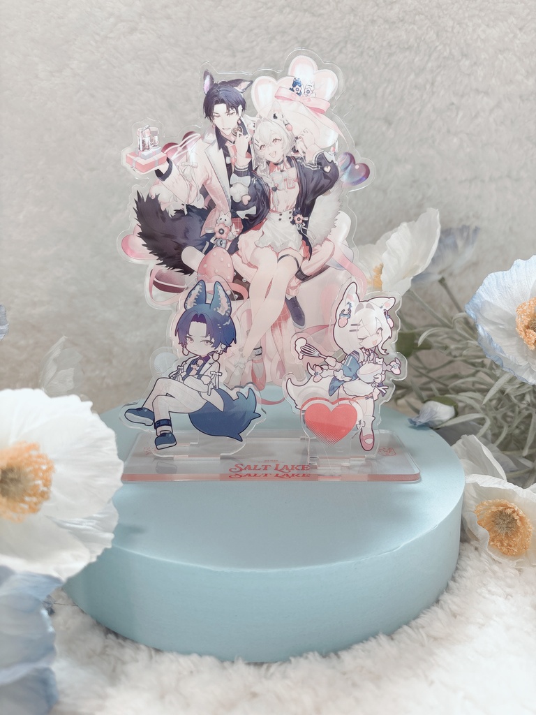 COMITIA155|アクリルジオラマ|ケルモネandロスティ🍓🍫VALENTINE