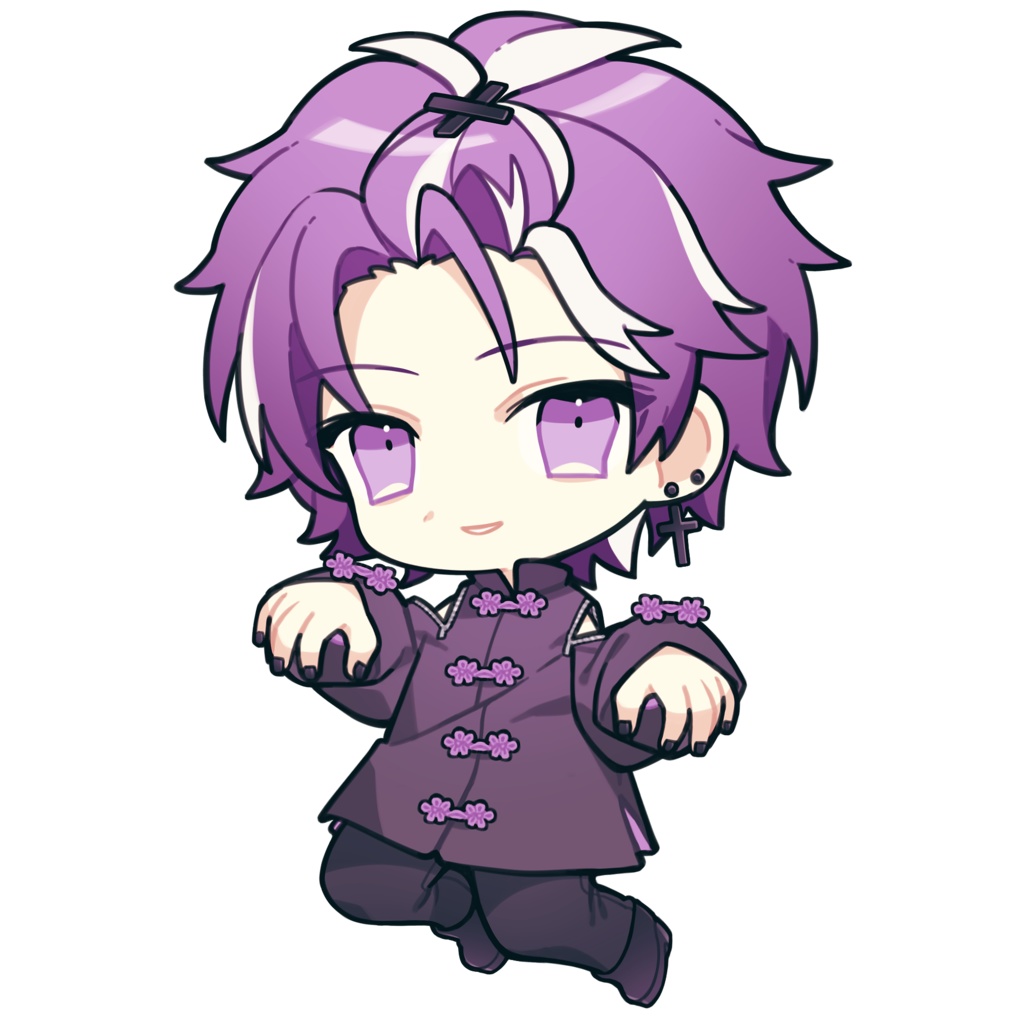 アクリルキーホルダー【黒チャイナここくん】