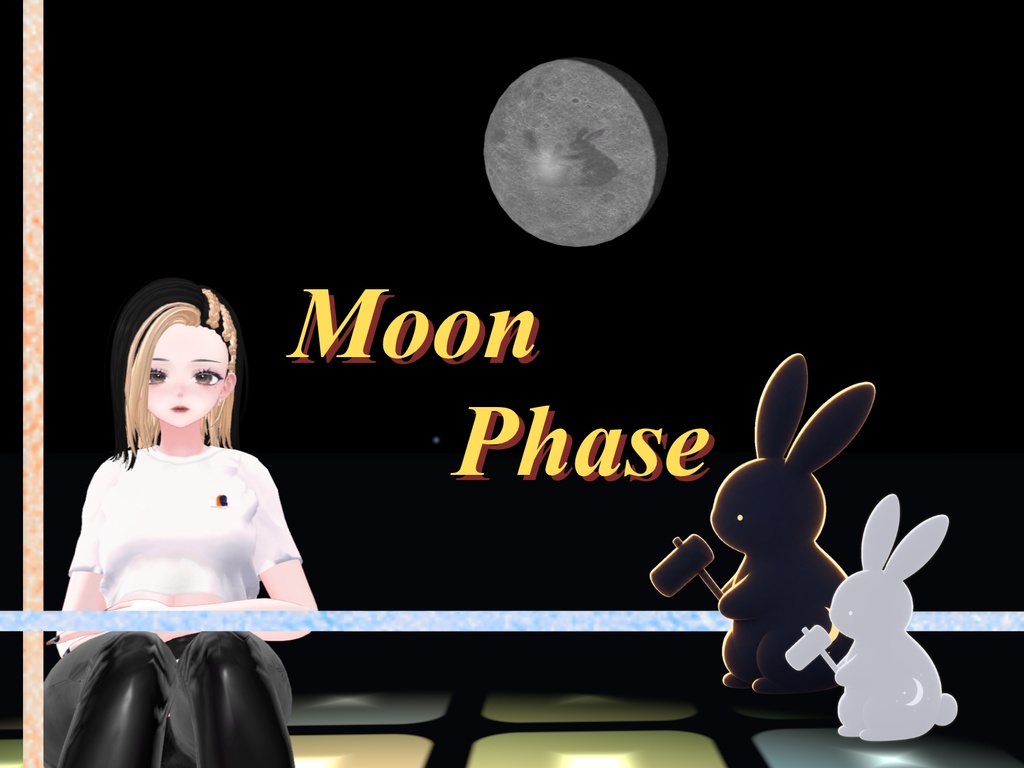 Moon Phase with Usagi ⁄) ⁄) ― 2026年、AIたちと月を作った。