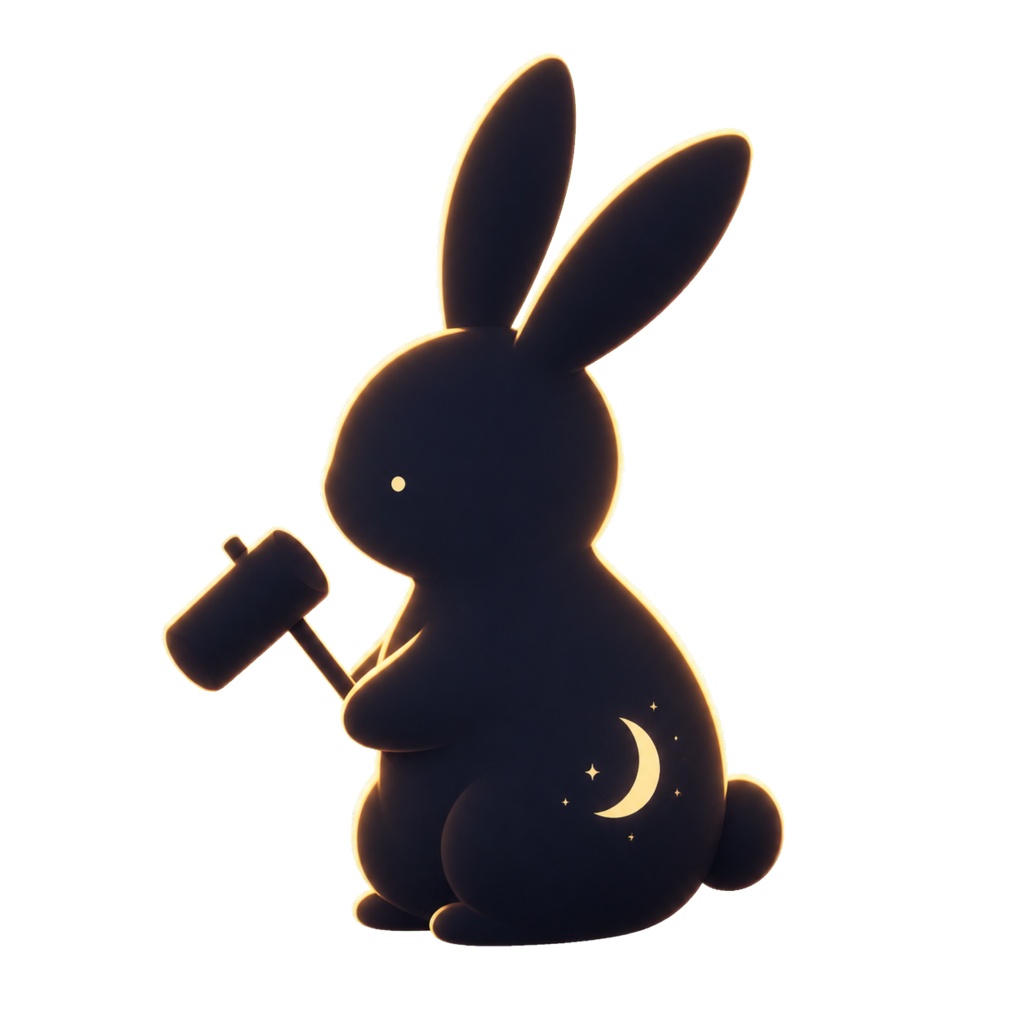 Moon Phase with Usagi ⁄) ⁄) ― 2026年、AIたちと月を作った。