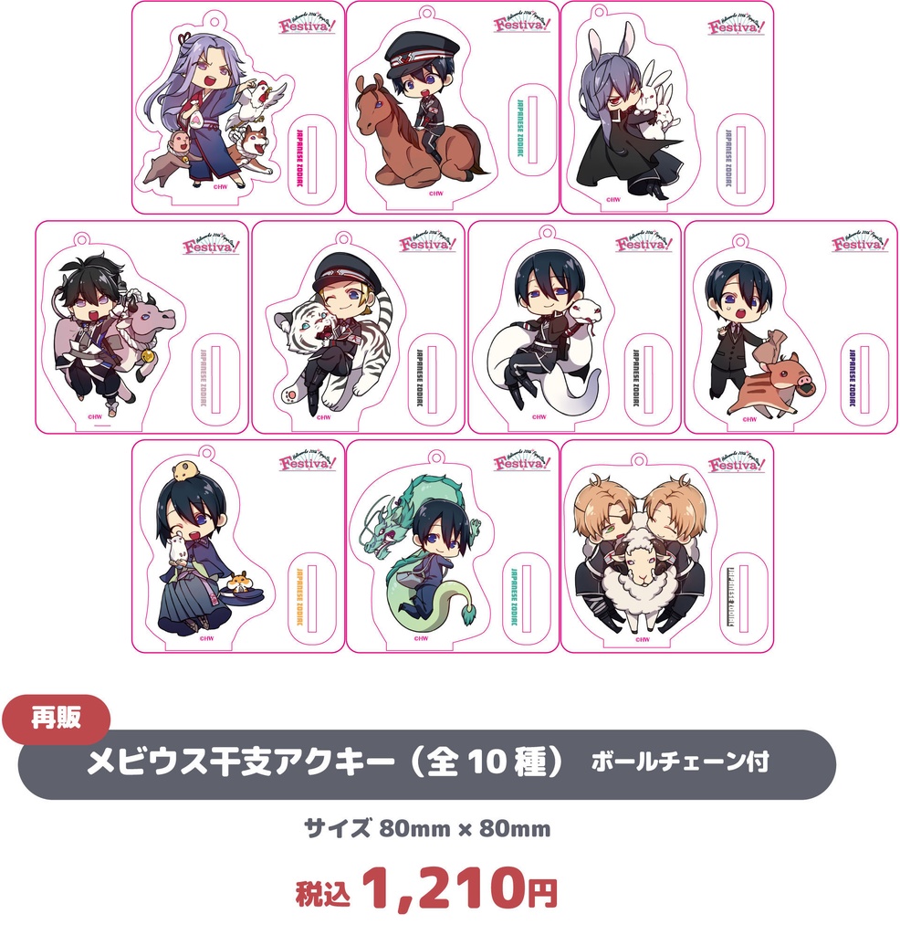 大正メビウスライン干支アクキー