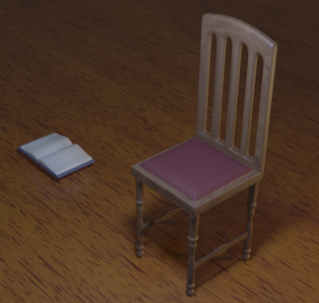 【商用利用可・無料3D】雰囲気のある学者の机らしきもの