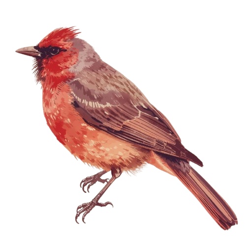 Reddish Purple Antique Watercolor Animal Clipart/赤紫アンティーク水彩動物クリップアート(全10種・背景透過PNG)