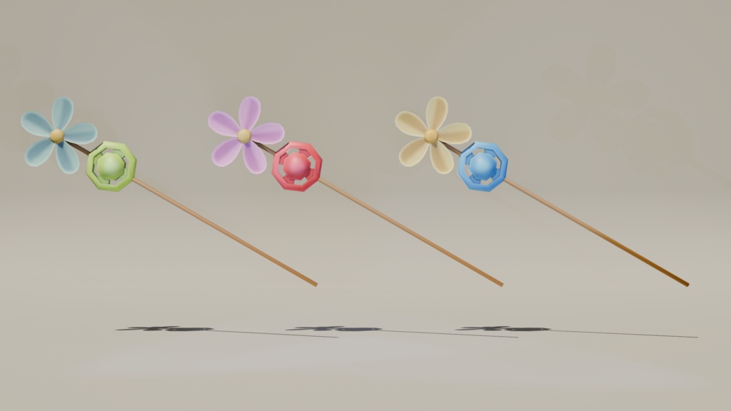 【3Dモデル】かんざし