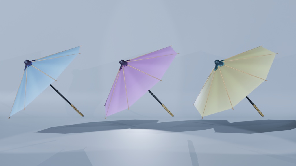 【3Dモデル】和傘