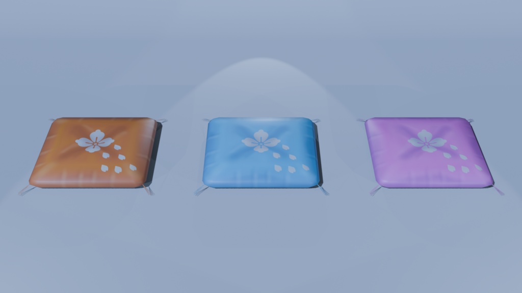 【3Dモデル】座布団