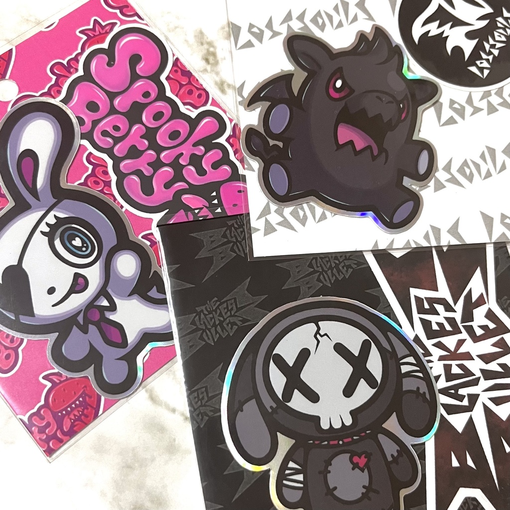 ロストソウルズ!ロゴ&マスコットステッカー