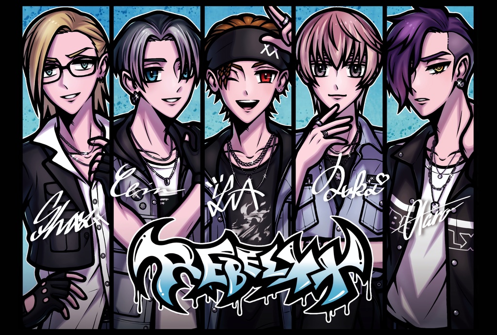 REBELXX ポストカード＋ステッカーセット