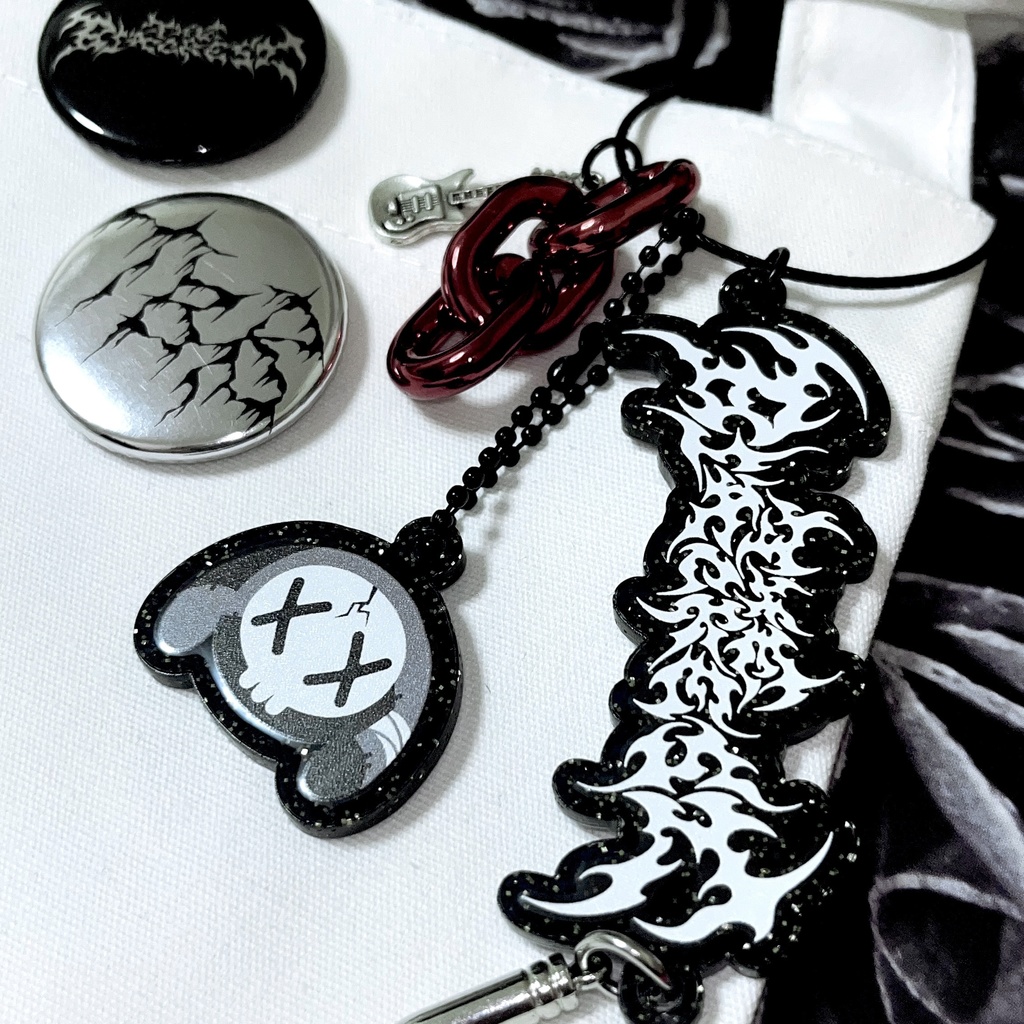 ロゴキーチェーン THE BLACKEST BULLETS ver.