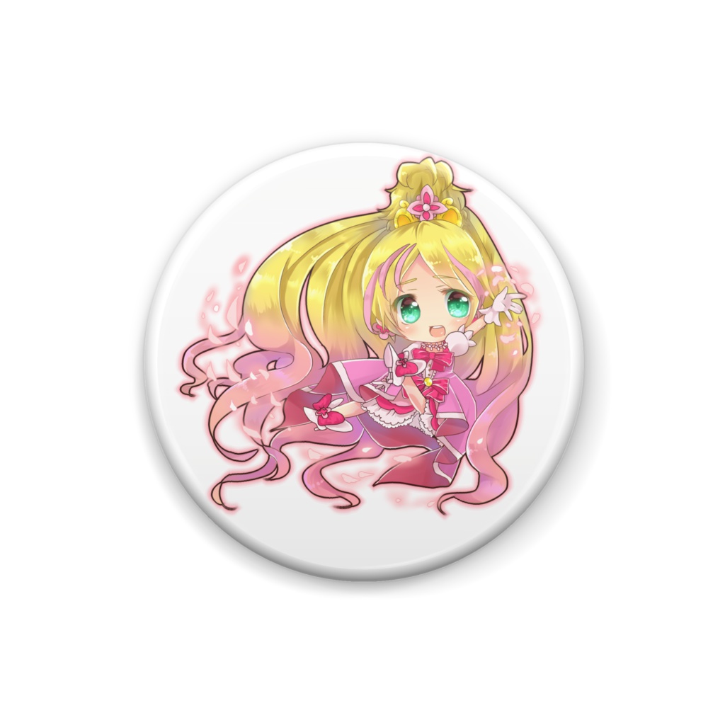 キュアフローラ缶バッジ