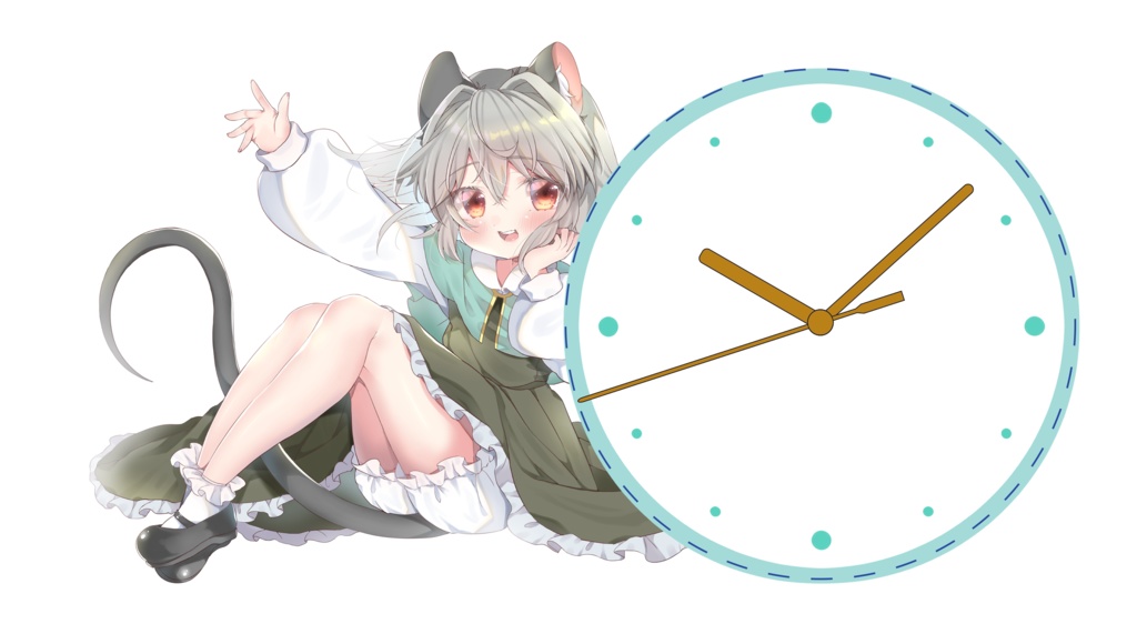 【残り2点】ナズーリンアクリルクロック