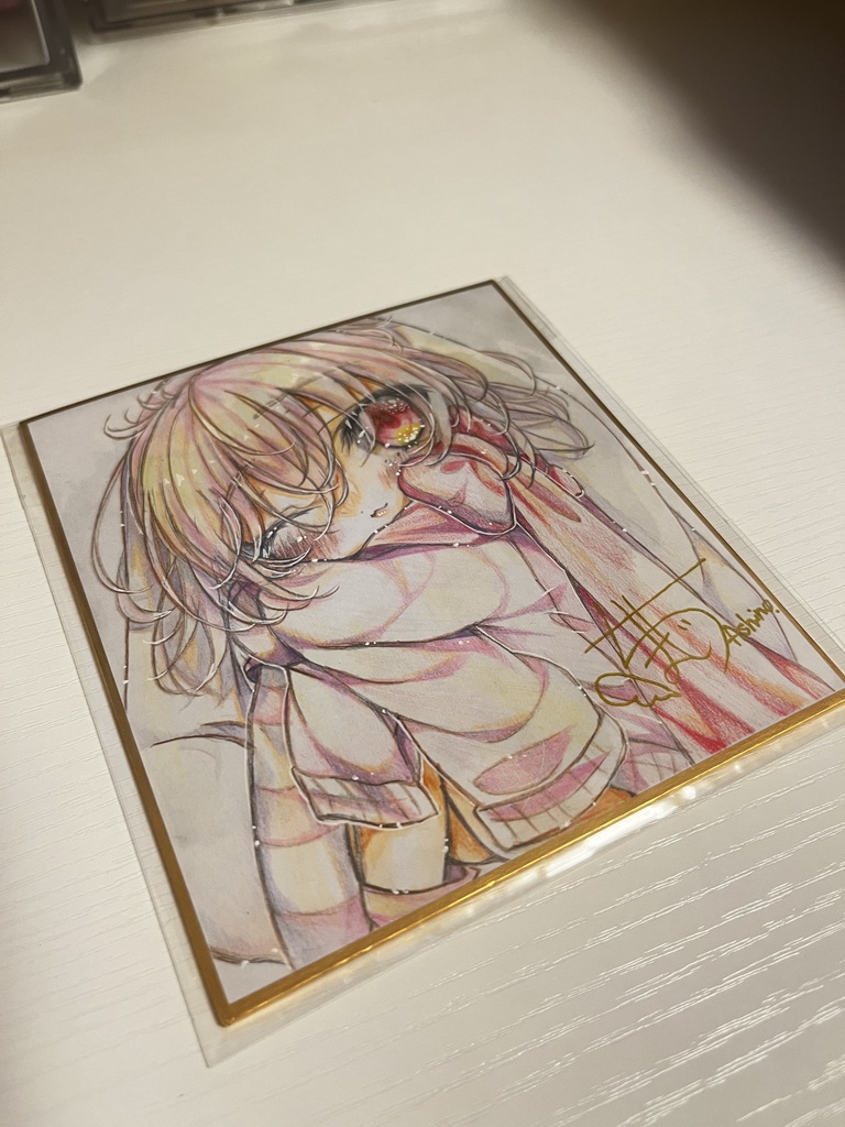 オリジナル直筆色紙　小サイズ6