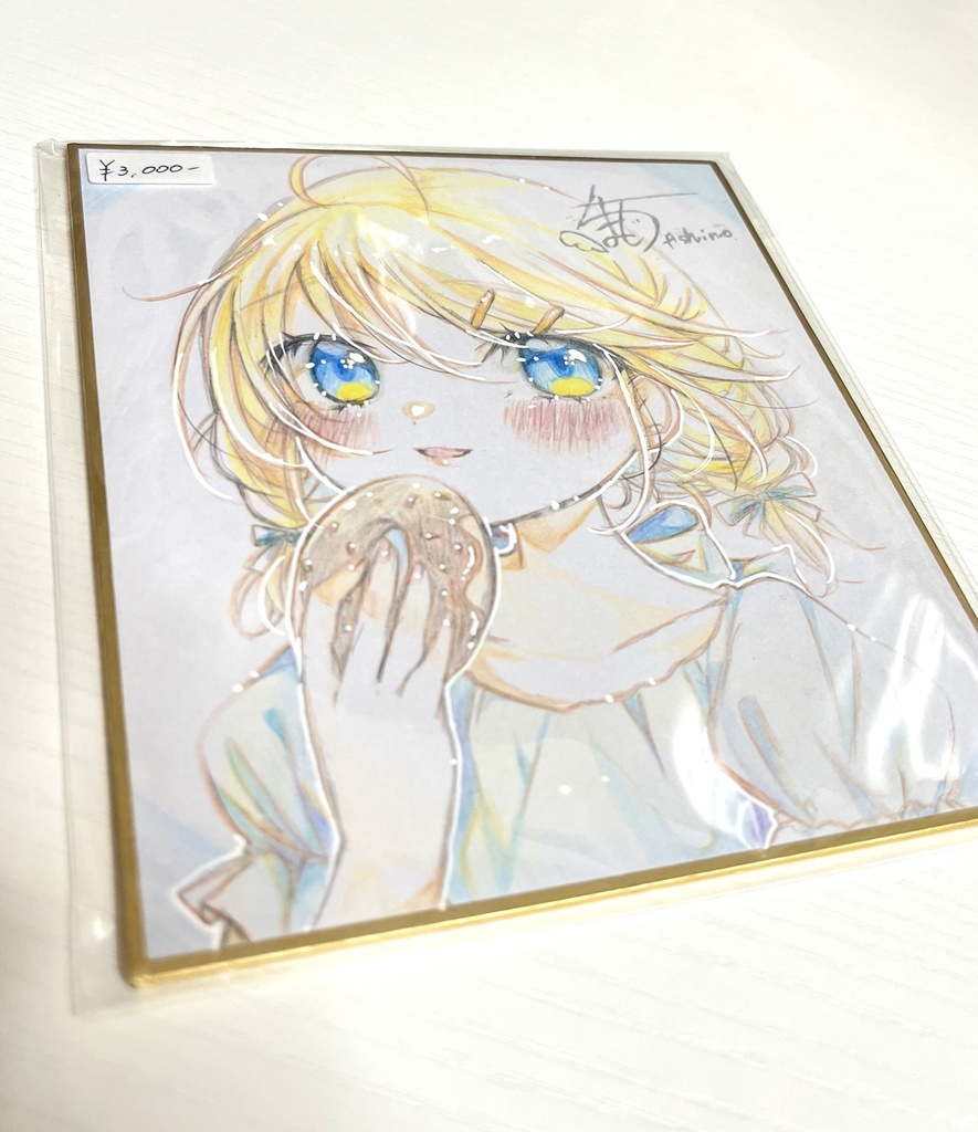 オリジナル直筆色紙　小サイズ2