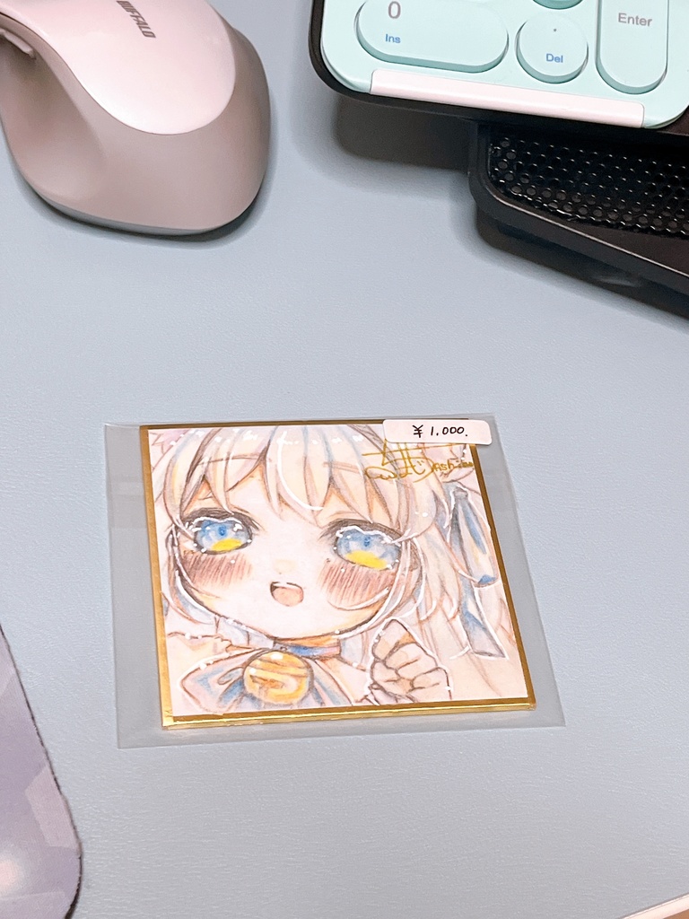 すーみぃ　直筆色紙　豆サイズ