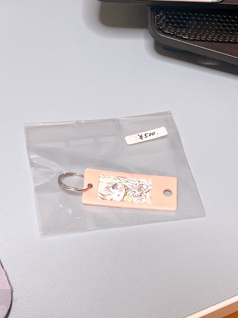 すーみぃ　直筆名札キーホルダー　オレンジ