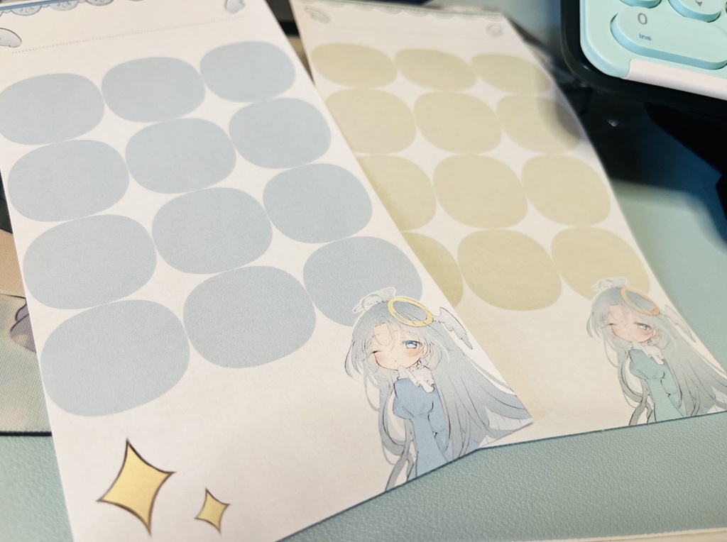 【無料】ゆめかわいい　封筒貯金風テンプレート２色【データ】