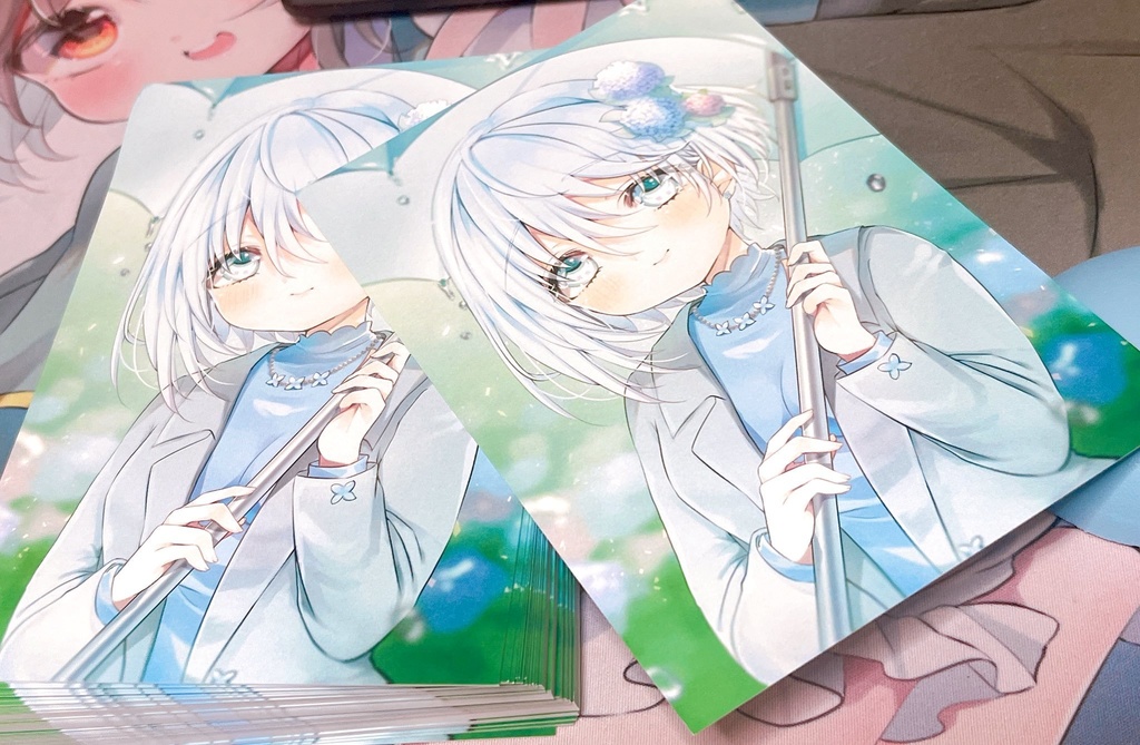 紫陽花(あじさい)ちゃんポストカード