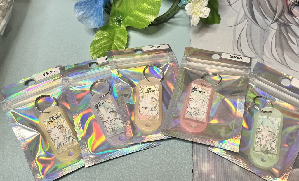 原画名札キーホルダー（少し大きめ）