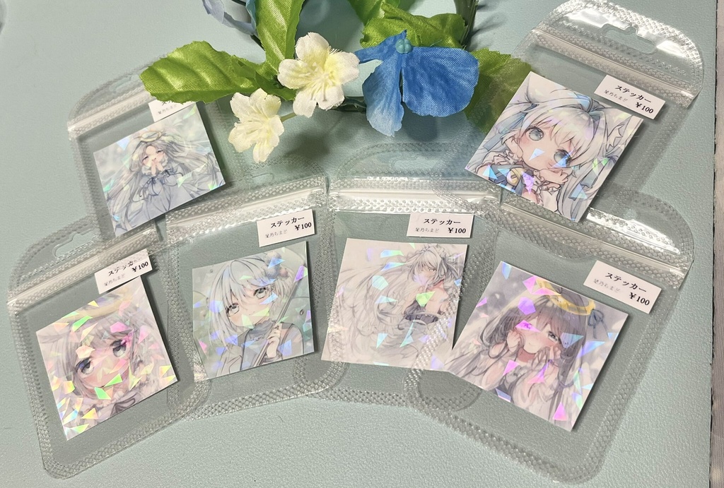 【単品・セット有】キラキラホログラムステッカー