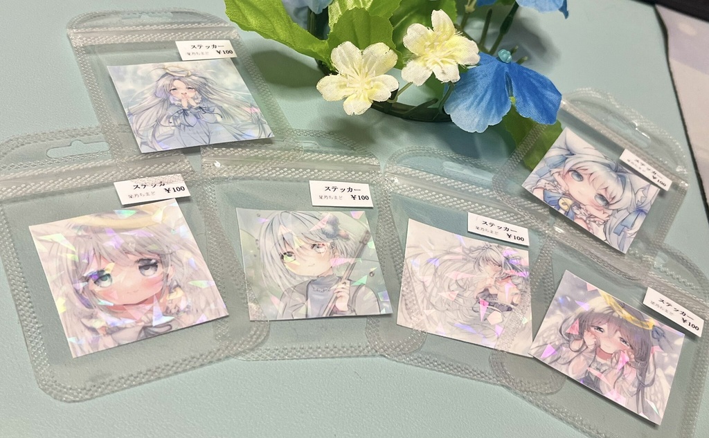 【単品・セット有】キラキラホログラムステッカー