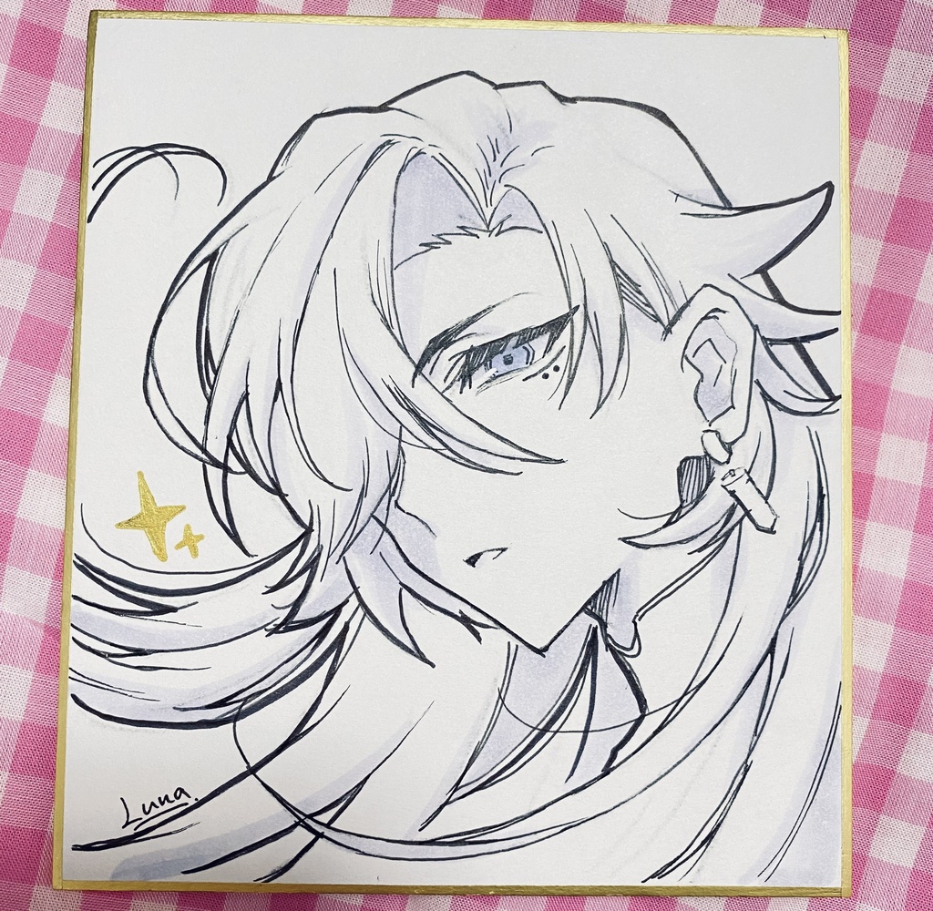 ブートヒル手描き色紙
