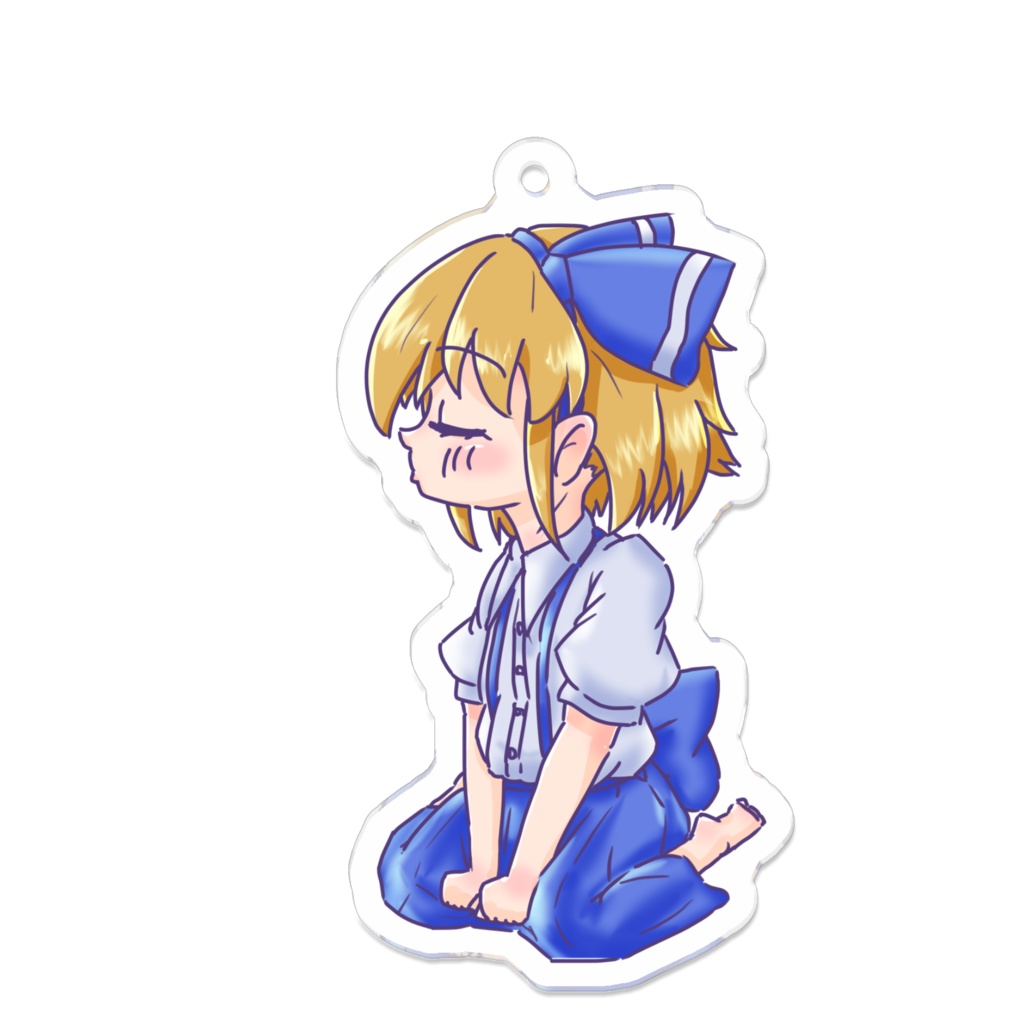 ぺた座りアリスちゃんアクキー